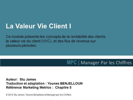 La Valeur Vie Client I MPC | Manager Par les Chiffres