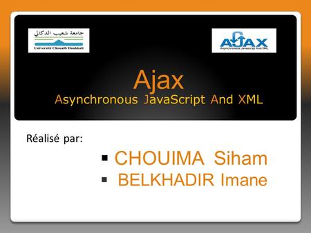Ajax Asynchronous JavaScript And XML