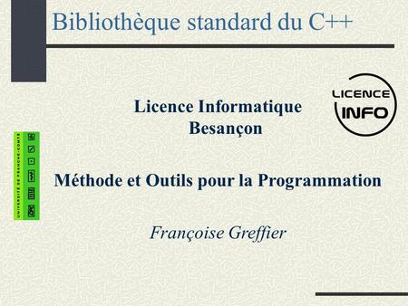 Bibliothèque standard du C++