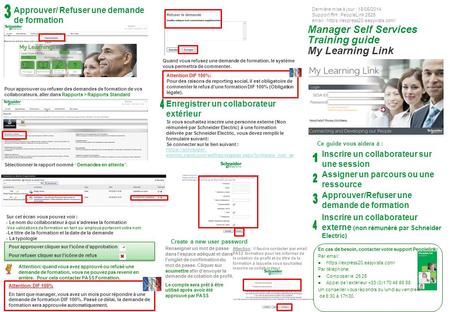 Manager Self Services Training guide My Learning Link