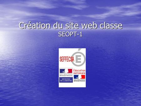 Création du site web classe