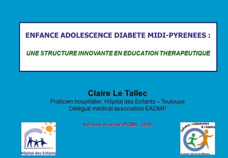 Claire Le Tallec ENFANCE ADOLESCENCE DIABETE MIDI-PYRENEES :
