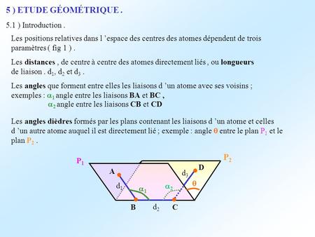 5 ) ETUDE GÉOMÉTRIQUE . P2 5.1 ) Introduction .