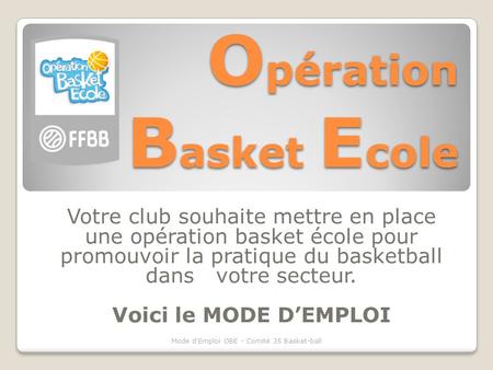 Opération Basket Ecole