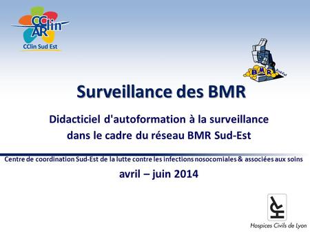 Surveillance des BMR Didacticiel d'autoformation à la surveillance