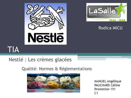 Nestlé : Les crèmes glacées