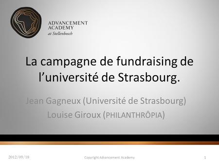 La campagne de fundraising de l’université de Strasbourg.