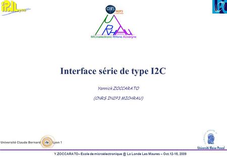 Interface série de type I2C