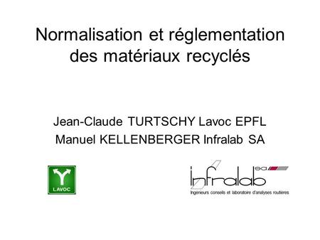 Normalisation et réglementation des matériaux recyclés
