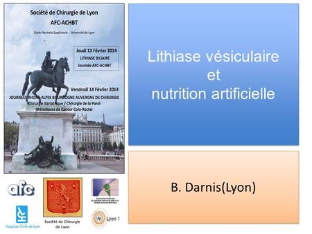 Lithiase vésiculaire et nutrition artificielle