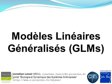 Modèles Linéaires Généralisés (GLMs)