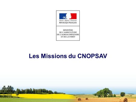 Les Missions du CNOPSAV