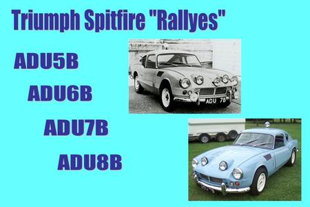 Triumph Spitfire Rallyes