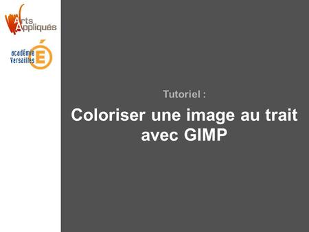 Coloriser une image au trait avec GIMP