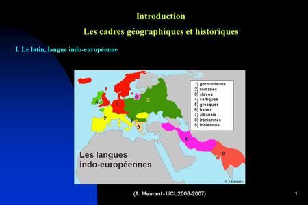 Introduction Les cadres géographiques et historiques