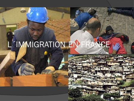L´IMMIGRATION EN FRANCE. Les immigrés venant dAfrique et dAsie apparaissent plus nombreux que lors du recensement de 1999, à linverse de ceux provenant.