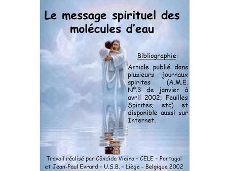Le message spirituel des molécules d’eau