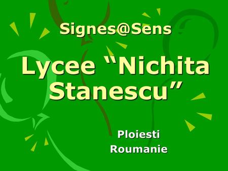 Lycee “Nichita Stanescu”