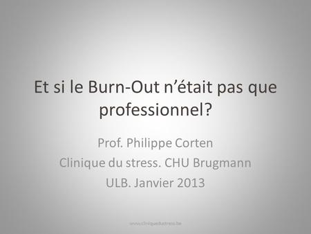 Et si le Burn-Out n’était pas que professionnel?