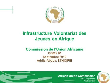 Infrastructure Volontariat des Jeunes en Afrique