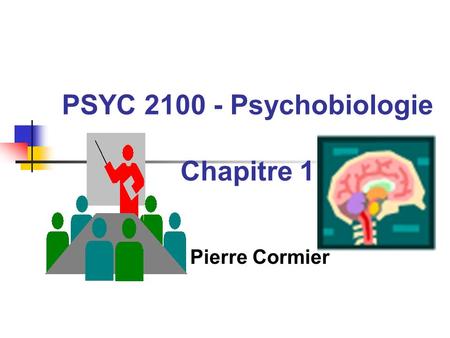 PSYC Psychobiologie Chapitre 1