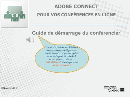 Adobe connect POUR VOS CONFÉRENCES EN LIGNE