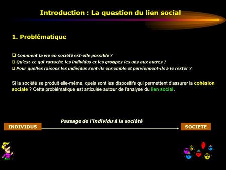 Introduction : La question du lien social