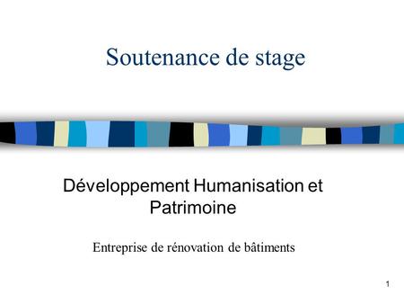 Développement Humanisation et Patrimoine