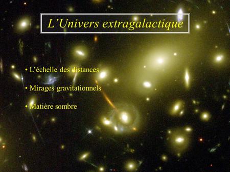 L’Univers extragalactique