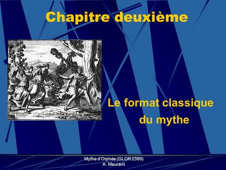 Mythe d'Orphée (GLOR 2390) A. Meurant
