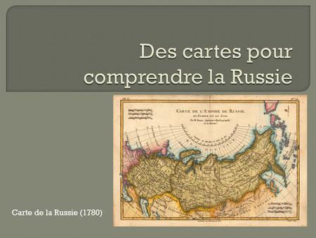 Des cartes pour comprendre la Russie