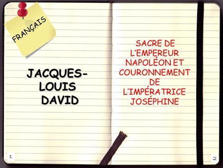 JACQUES-LOUIS DAVID L’IMPÉRATRICE JOSÉPHINE FRANÇAIS