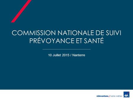 Commission Nationale de Suivi Prévoyance et Santé