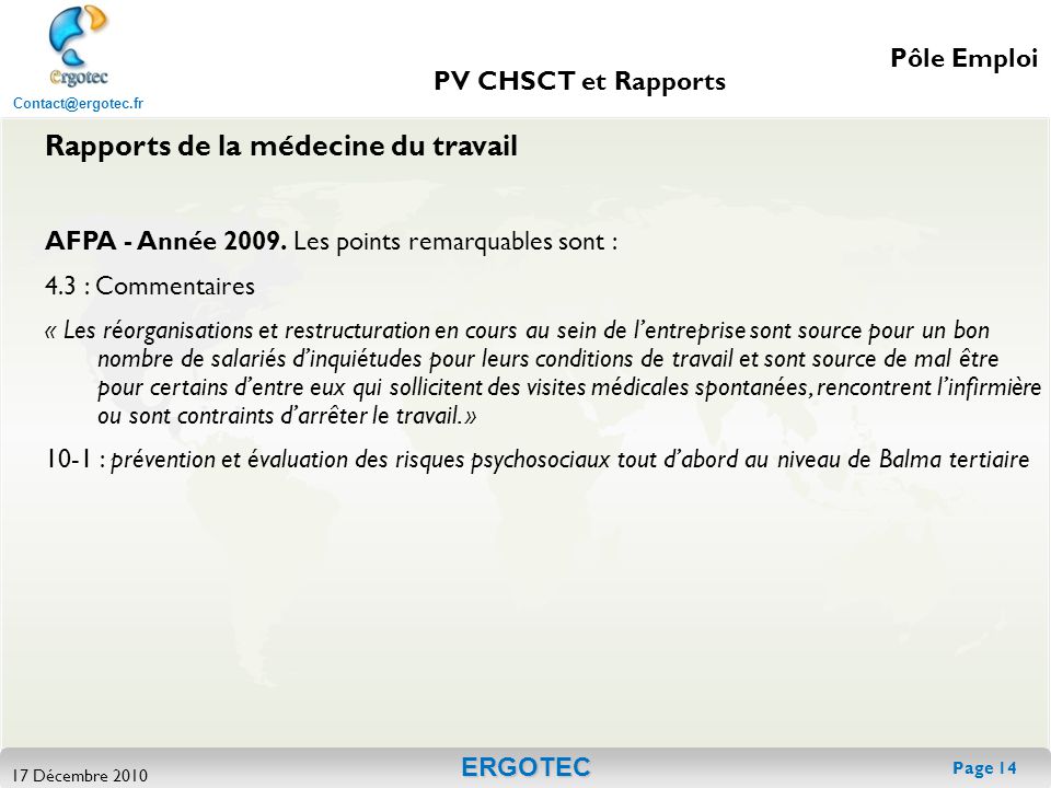 rapport d u2019expertise chsct
