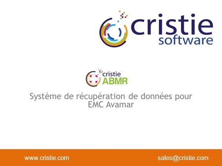 Système de récupération de données pour EMC Avamar.