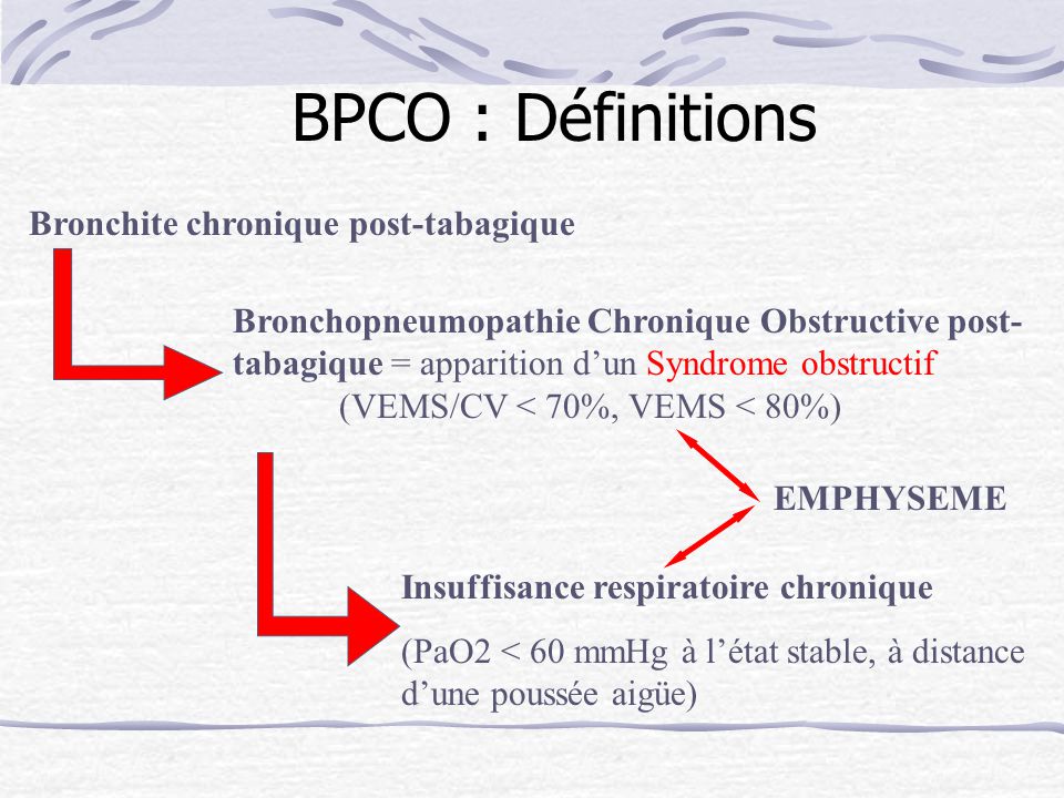 les bpco  bronchopneumopathie chronique obstructive