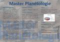 Master Planétologie Master Planétologie Objectifs et spécificités Les UE de la spécialité “ Planétologie ” du Master des Sciences de la Terre et de l’Univers.