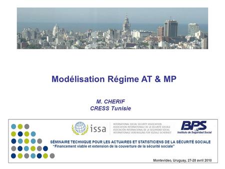 Modélisation Régime AT & MP M. CHERIF CRESS Tunisie.