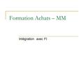 Formation Achats – MM Intégration avec FI. Introduction.
