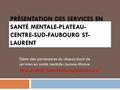 PRÉSENTATION DES SERVICES EN SANTÉ MENTALE-PLATEAU- CENTRE-SUD-FAUBOURG ST- LAURENT Table des partenaires du réseau local de services en santé mentale-Jeanne-Mance.