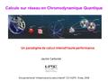 Calculs sur réseau en Chromodynamique Quantique Jaume Carbonell Groupe de travail “Infrastructure du calcul intensif”, CC-IN2P3, 15 sep. 2008 Un paradigme.