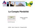Le Compte Pénibilité CGPME – Mardi 15 Mars 2016 – Philippe SALMON Philippe SALMON Avocat SALMON & Associés.