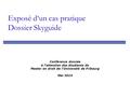 Exposé d‘un cas pratique Dossier Skyguide Conférence donnée à l’attention des étudiants de Master en droit de l’Université de Fribourg Mai 2014.