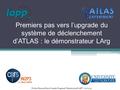 Premiers pas vers l’upgrade du système de déclenchement d’ATLAS : le démonstrateur LArg 1 Nicolas Dumont Dayot/Jasmin Fragnaud- Réunion jeudi LAPP - 20/11/14.