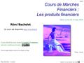 Mai 16 Utilisation ou copie interdites sans citation mai 16 Rémi Bachelet - Centrale Lille 1 Cours de Marchés Financiers : Les produits financiers Image.