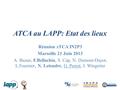 ATCA au LAPP: Etat des lieux Réunion xTCA IN2P3 Marseille 21 Juin 2013 A. Bazan, F.Bellachia, S. Cap, N. Dumont-Dayot, L.Fournier, N. Letendre, G. Perrot,