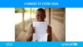 L’UNICEF ET L’ETAT CIVIL. Tendances regionales en Afrique de l’Ouest et du Centre Taux régional de l’enregistrement des naissances: 47 % Disparites.