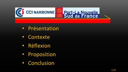 1/15 Présentation Contexte Réflexion Proposition Conclusion.