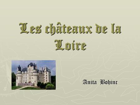 Les châteaux de la Loire Anita Bohinc Anita Bohinc.