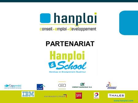 Www.hanploi.com PARTENARIAT. www.hanploi.com HISTORIQUE Synergie Campus Entreprises/ HANPLOI - Page 2 -26/06/2016 Premier partenariat Synergie/HANPLOI.